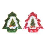 1 Блюдо стекл Елочка 22*21,3*4см 2диз МФК/MFK08388