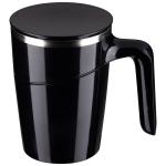 Термокружка непроливайка с крышкой 0,47л MAGNIFIK с присоской Маллони чкрная СКР/106039