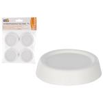 Антивибрационные подставки д/стир машин и холодильников 4шт белые Рыжий кот СКР/102786