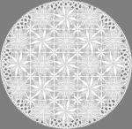 Салфетка ажурная круг 30*30см белая Grace Лейс LO-1005U/93400