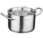 Кастрюля нерж сталь 3л д18см мет крышка капсульное дно Катунь/КТ-ОБ-03