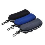 Футляр д/очков на молнии с карабином 16*6,5см 3цв ЮL/339-110