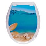Сиденье-крышка д/унитаза с рисунком Лазурный берег Мультипласт/MPG7570