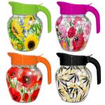 Кувшин для напитков 1,5 л ЦВЕТОЧНЫЙ МИКС КВ/107-004