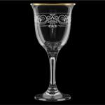 Набор стекл фужеров 6*0,24л Камарезе гравировка отводка золотом/863-ГЗ4