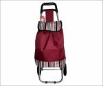 Сумка-тележка полиэстер 85*34*33см до30кг колесо д14,5см бордо полоски 3-ON/30-07-005