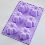 Форма д/выпечки силикон 6 кексов №6 26*17,5*3,5см Катунь/КТ-S-319