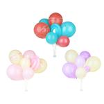 Набор шаров воздушных 7шт пластик подставка 3цв макарун ГЦ/518-039
