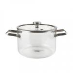 Кастрюля термостойкое стекло 3,5л метал ручки Катунь/AST-006-D-02G