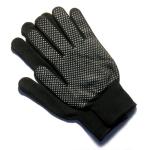 Перчатки нейлоновые с гелевым покрытием микроточка черные/00-00000242