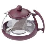 Чайник завар стекл 0,75л пласт корпус овальный 3цв Ветта/850-704