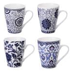 Кружка фарфор 0,35л Узоры 4диз ГЦ/806-222 (Б)