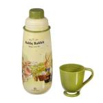 Зайчата Бутылочка д/напитков детская пласт 0,6л с кружкой ГЦ/829-148 (Б)