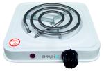 Электроплитка белая 1конф спираль 1000Вт AMPIX/AMP-8005