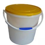 Контейнер пласт кругл 18л герметичн крышка/ручка Бриг/0-12 (10)