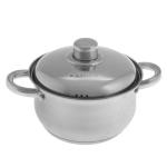 Кастрюля нерж сталь Гретта 4,5л д22см мет крышка Катунь/KT04-D-45м/004681