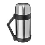 Термос нерж сталь с широким горлом 1л Туристический серебристый Ветта/841-058