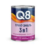 Грунт эмаль по ржавчине 3 в 1 полуматовая 0,8кг черная Formula Q8/277233