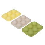 Форма д/выпечки силикон 6 ячеек 19,5*13см Полусфера Моти 3цв Ветта/856-195