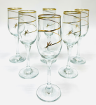 1 ЗОЛОТОЙ УЗОР Набор бокалов стекл 200мл Золотой узор Ардекко/44160/3*6