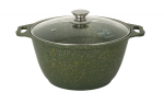 Кастрюля алюм с АП Trendy style Малахит ст/крышка 4л Кукмара/к41tsml