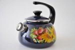 Чайник эмал 2л со свистком деколь сферич бостон КМК/43615-103/6-у4бос