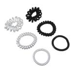 2 Набор резинок д/волос 3шт пружинки d5-5,5см 2цв МИН 6ШТ ACS-101/322-047 (э)