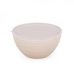 Салатник пласт 2,5л Оазис с крышкой беж Башпласт/М8403 (э)