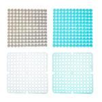 Решетка д/раковины силикон 27*28см прозрачн 4цв ГЦ/444-177 КРАТНО 3ШТ