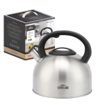 Чайник нерж/сталь со свистком 4,5л ручка soft touch STONELAND SWK-0121