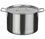 Кастрюля нерж сталь 20л д35см мет крышка сварн шов клепанные ручки Катунь/КТ-ОБ-22/18008