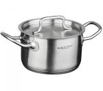 Кастрюля нерж сталь 2л д16см мет крышка капсульное дно Катунь/КТ-ОБ-02