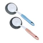 Губка д/посуды металл с ручкой 25,5*9,5*6,5см 2диз Ветта/441-203