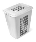 Корзина д/белья 60л Молетта прямоугольная с крышкой серая Мартика/С702СЕР