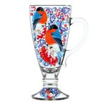 1 СНЕГИРИ НА РЯБИНЕ Кружка стекл 0,250л Снегири на рябине Декостек/8006-Д