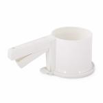 Сито-кружка пласт 22,3*11,7х9,5см д/муки белая Башпласт/М8155 (э)