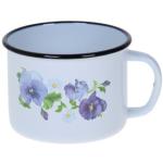 Кружка эмал 1л Анютины глазки Лысьва/С-0107/4