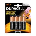 Батарейка LR06 Duracell Alkaline пальчик BL-4 запайка 4шт/12080