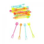 Шпажки д/канапе Вилочки 35шт*8см микс Гала/437-076