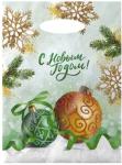 Пакет с вырубной ручкой 30*40см НГ Отблеск 30мкм ПЭТ/12481