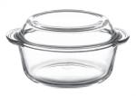 Кастрюля д/СВЧ стекл с крышкой 1,5л Borcam/59023 