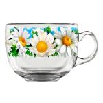 Кружка стекл 0,48л Ромашковое поле Декостек/2027-Д