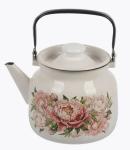 Чайник эмал 3,5л Букет пионов Лысьва/С-2713П2/4