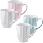 Кружка фарфор с рельефом 0,33л в ассорт LR/29467---