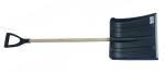 Лопата д/снега 38*36см с оцинк кромкой Снеговик D-32 с дерев черенком V обр ручка