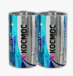 Батарейка LR20 Космос алкалин запайка 2шт/00-00021608