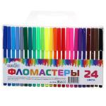 2 Фломастеры 24 цв в ПВХ пенале ClipStudio/256-061 МИН 3ШТ