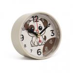 Будильник кварц корпус хаки Щенок/В7-038
