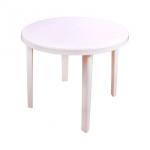 Стол пласт 90*90*75см круглый белый Башпласт/М2664