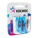 Батарейка LR20 Космос алкалин блистер 2шт/00-00019823